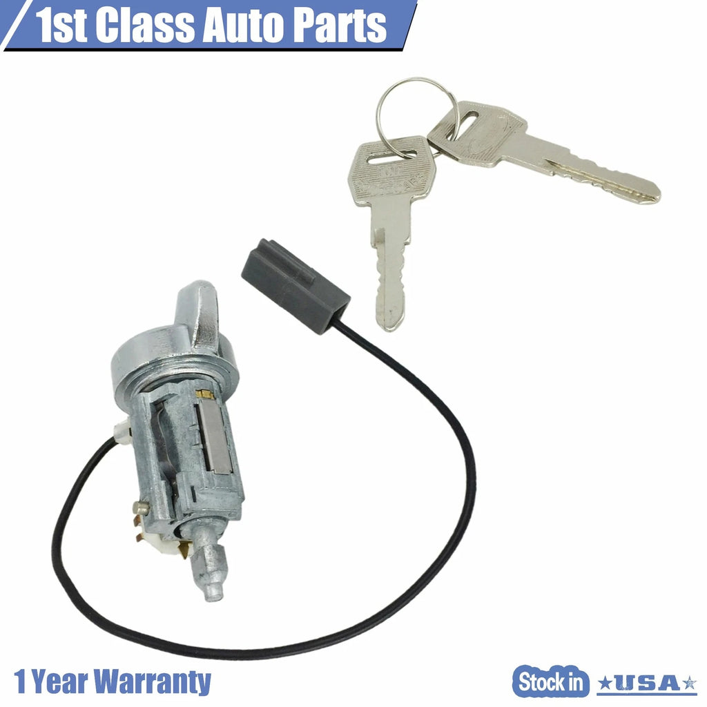 Ignition Lock Cylinder Chrome Bezel with Key for Ford Ranger Tempo (1983–1997)