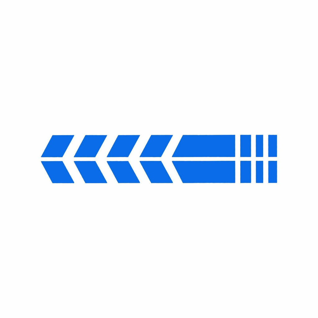 Arrow Sport Reflective Racing Stripe Fender Stickers for Motorcycles (---)