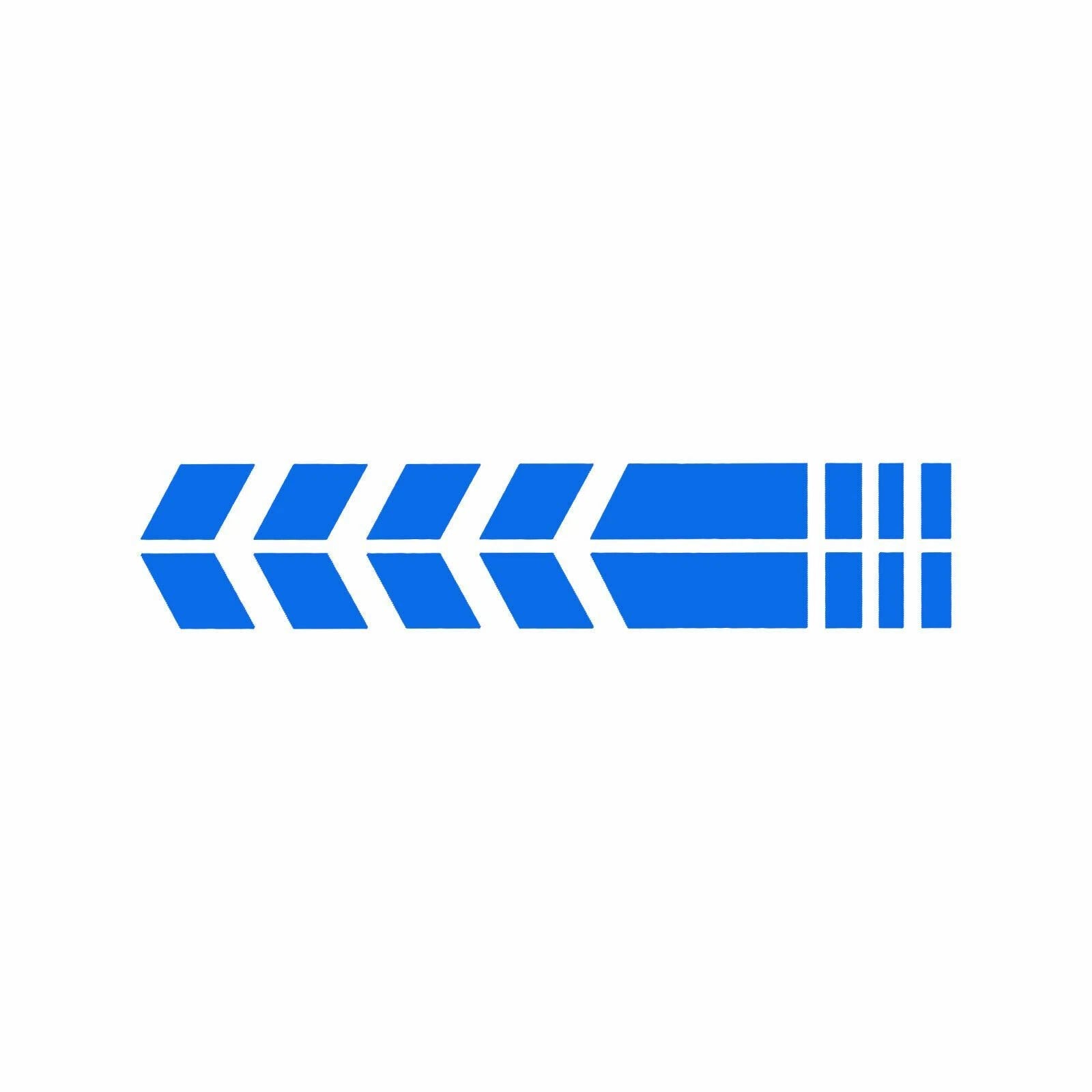Arrow Sport Reflective Racing Stripe Fender Stickers for Motorcycles (---)