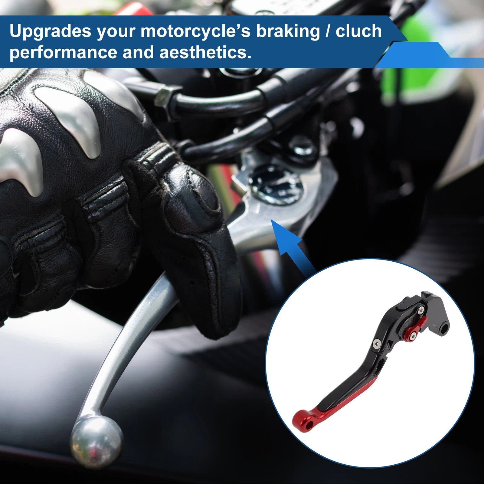Adjustable Brake Clutch Levers for Honda CBR650R (2014–2022) Black Red