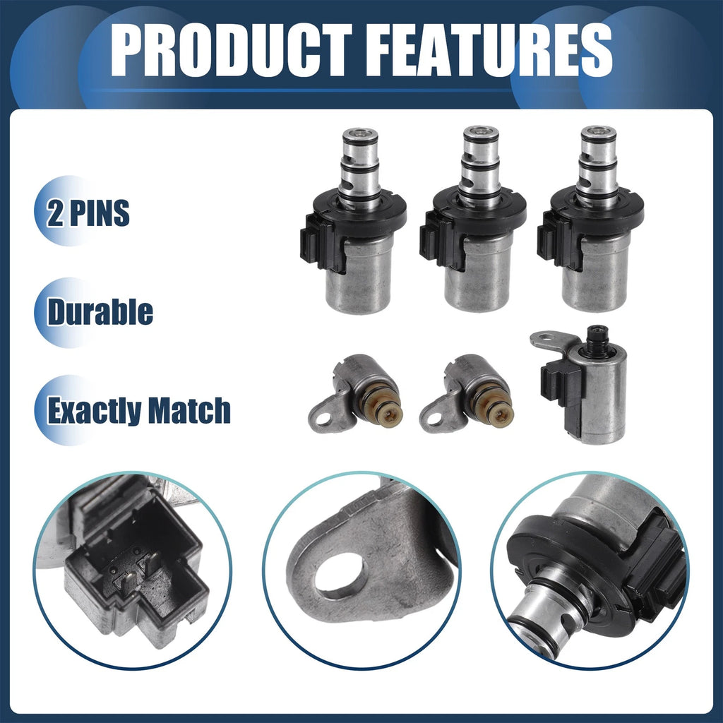 Set of 1 Transmission Solenoid for Mazda CX-7 (2012) & Ford Focus (2000–2012)