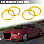 Set of 4 Gold Tone Air Vent Outer Trim for Audi A3 S3 Q2L (2013–2021) 782685683739