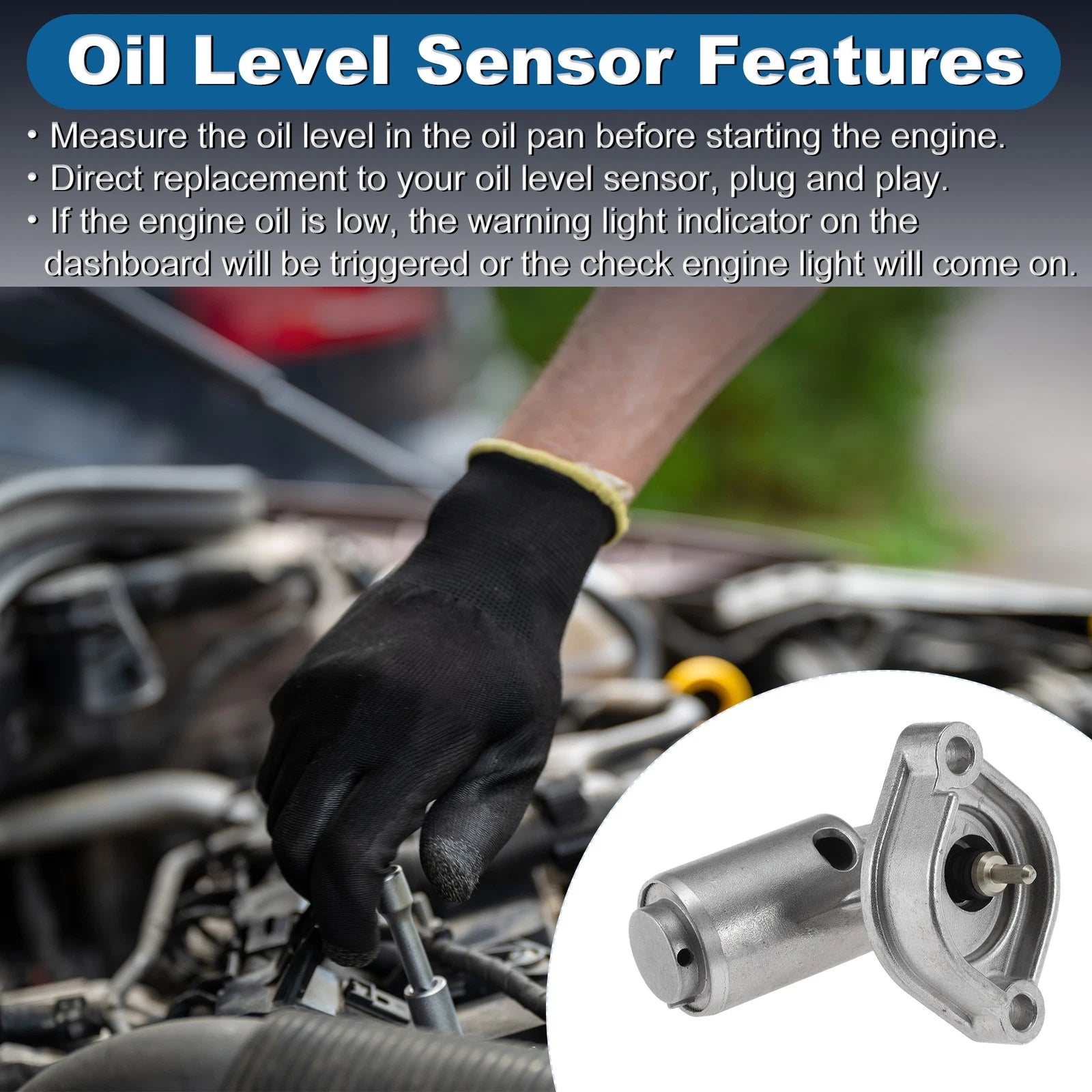 Engine Oil Level Sensor for Mercedes-Benz SLK230 (1998–2004) 1245420017