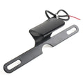 LED Brake Tail Light License Plate Mount Holder Bracket for Motorcycle Black