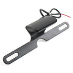 LED Brake Tail Light License Plate Mount Holder Bracket for Motorcycle Black