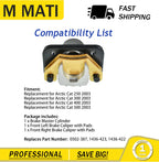 Front Brake Master Cylinder + Calipers for Arctic Cat 250 300 400 500 (2003)