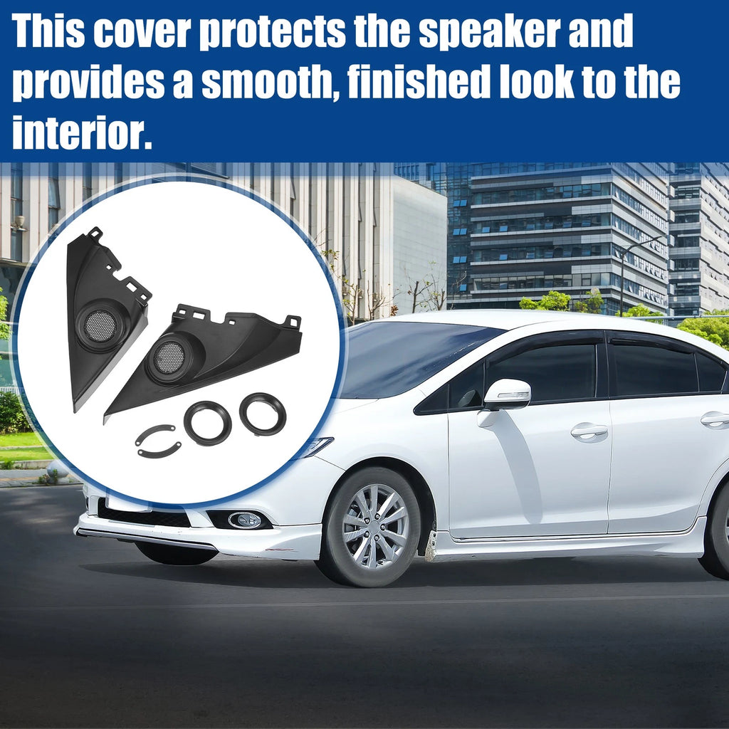 1 Pair Tweeter Speaker Panel Cover Trim for Honda Civic (2016–2019)
