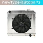 3 Row Aluminum Core Racing Radiator & Fan Shroud Kit for Chevy C/K Pickup (1963–1966)