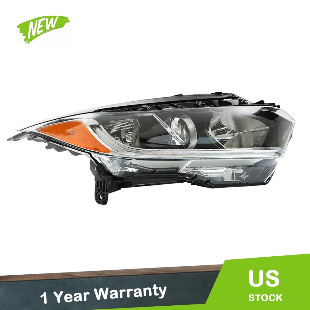 Right Headlight for Honda HR-V (2019–2021) w/ LED DRL Halogen Clear