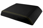 Leather Console Lid Armrest Cover for Hummer H2 (2003–2007) Yellow Stitch