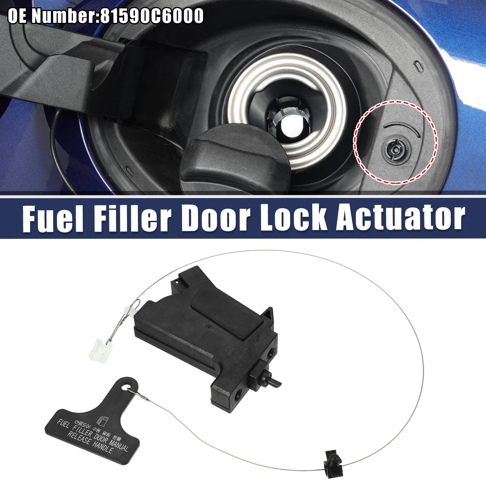 Fuel Gas Lid Door Opener Lock Actuator Motor for Kia Sorento (2016–2020)