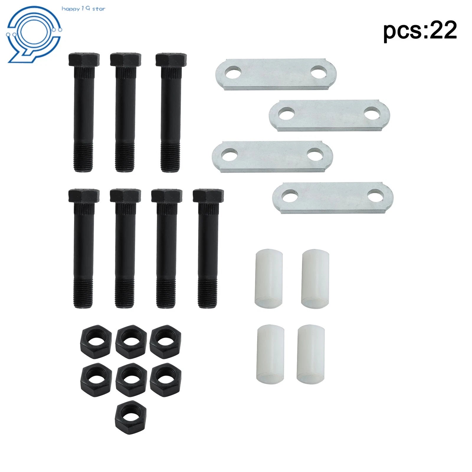 Tandem Axle Trailer Kit for Double Eye Leaf Spring (Bolt Hole 9/16)