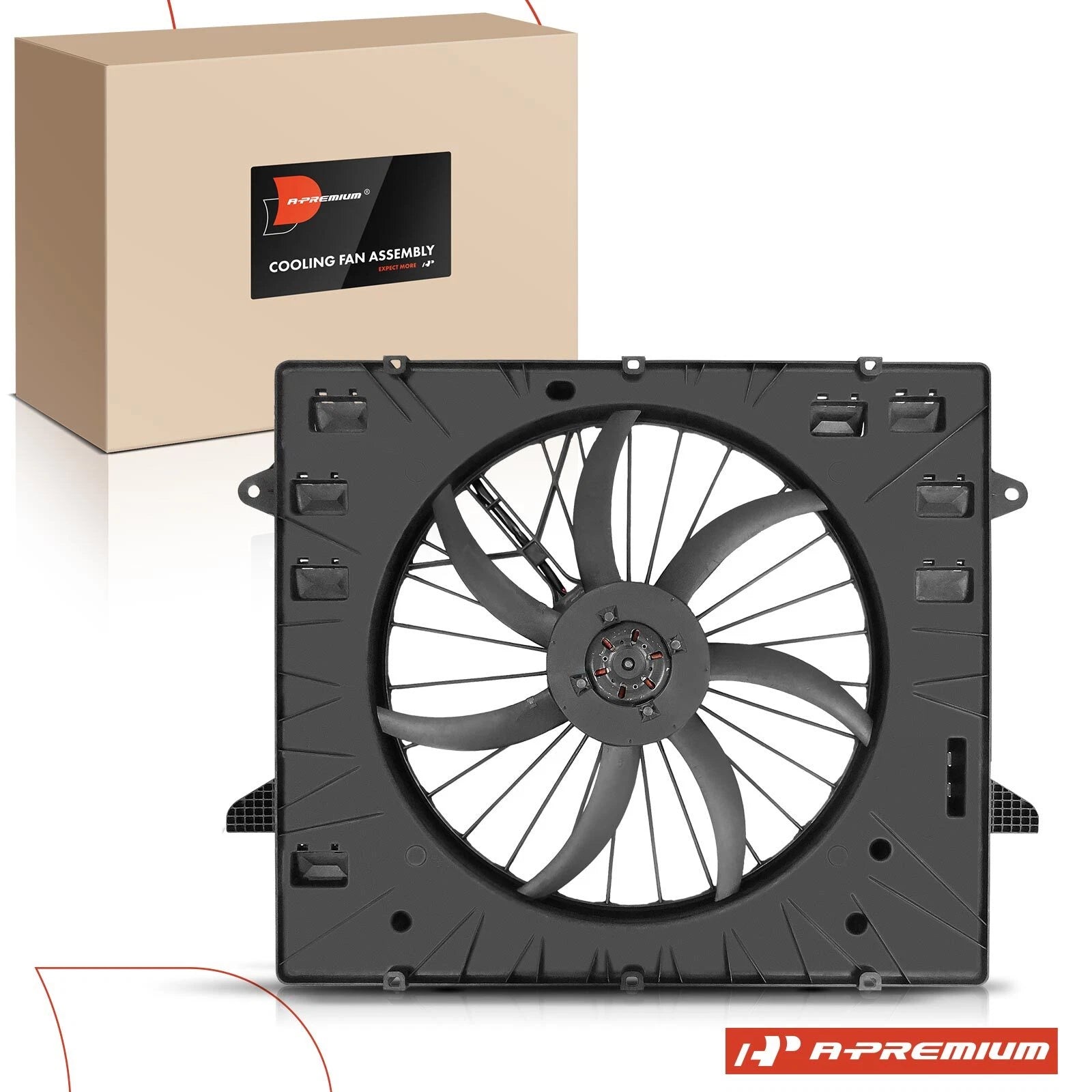 Cooling Fan Assembly with Shroud for Chevrolet Traverse Buick Enclave (2009–2017)