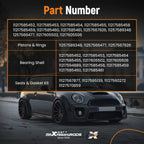 Engine Overhaul Rebuild Kit CR 11:1 for Mini Cooper Paceman R55 R56 N12 N16 1.6L