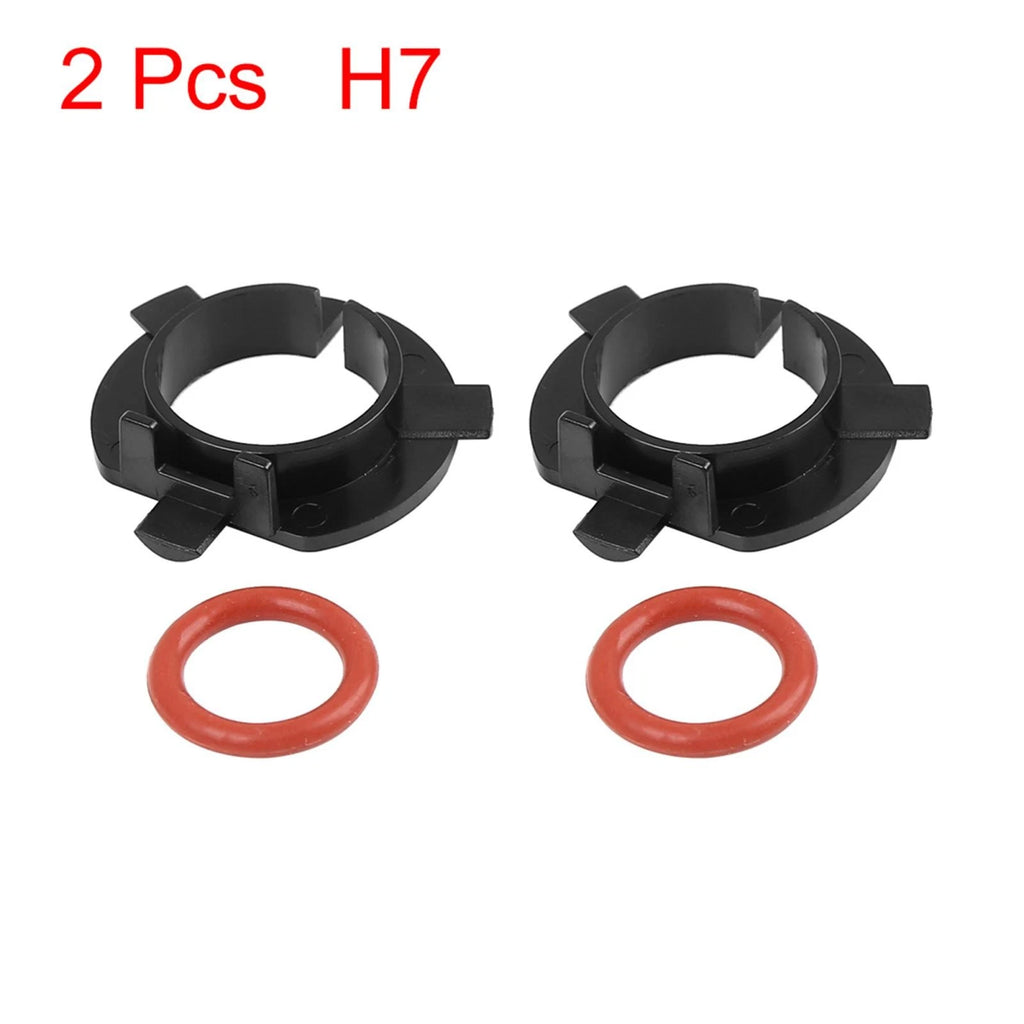 2X H7 LED Headlight Adapter Bulb Retainer for Hyundai Santa Fe (2013–2018)
