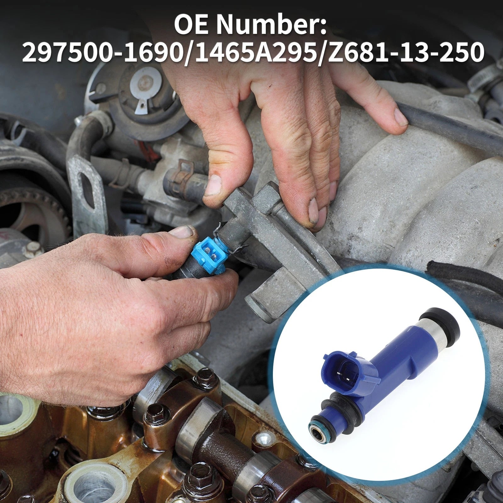 Fuel Injector No. 297500-1690/1465A295 for Mitsubishi Mazda (1 Pc)