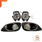 Chrome Trim Fog Lamp Driving Light for Toyota Yaris Vios Sedan (07-13)