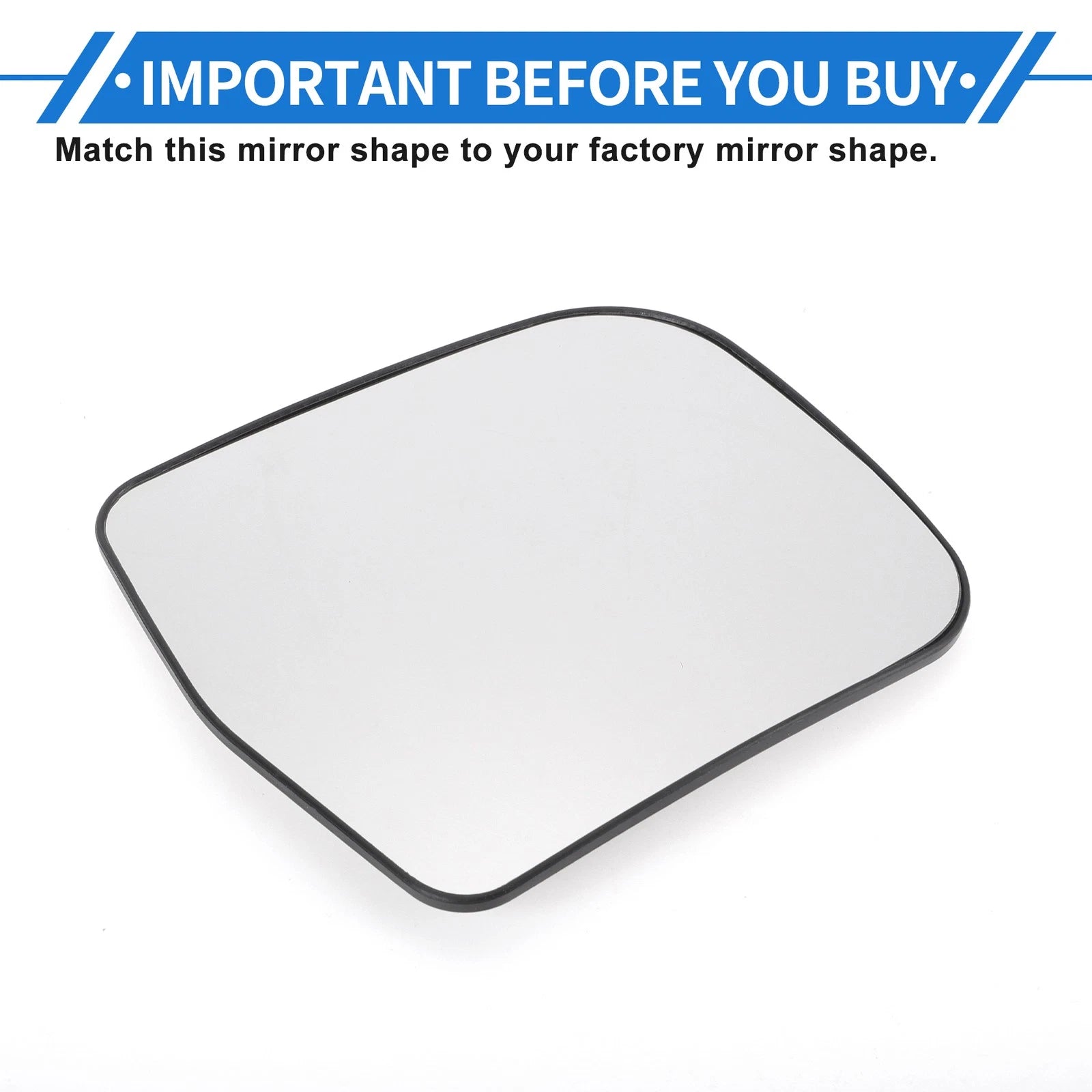 Right Driver Side Mirror Glass Replacement for Toyota Previa (1991–1997)