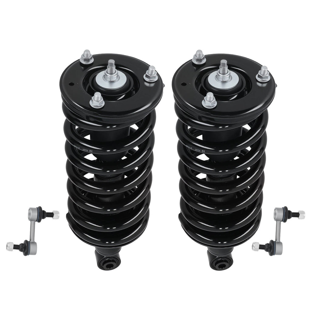 Set of 2 Front Struts w/Coil Sway Bars for Nissan Titan (2004–2015) RWD