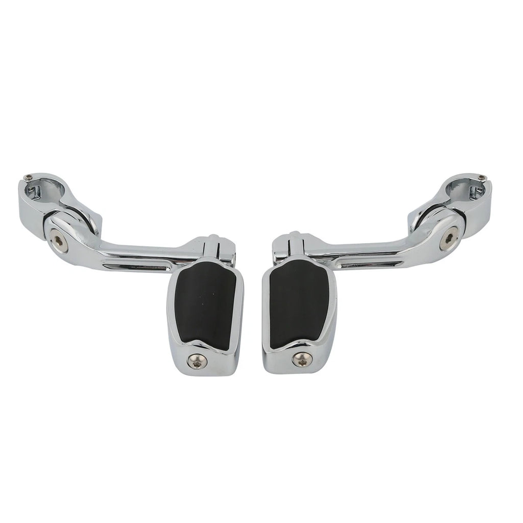 1-1/4" Long Angled Highway Bar Engine Guard Footpegs for Harley