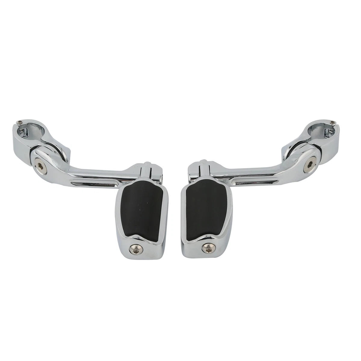1-1/4" Long Angled Highway Bar Engine Guard Footpegs for Harley