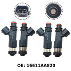 Set of 4 Fuel Injectors for Subaru Forester (2011–2015) 16611AA820 H4 2.5L