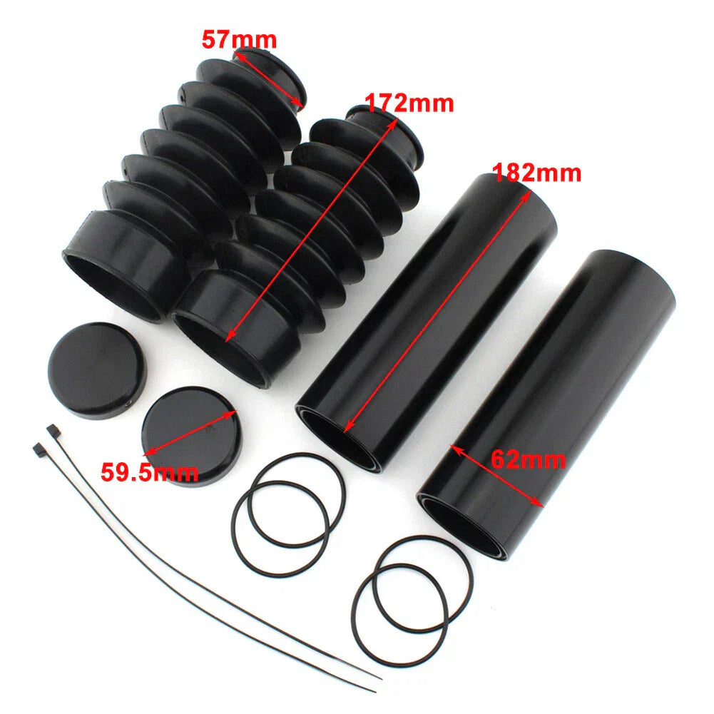 Front Fork Cover Tube Cap Protector for Harley Davidson Dyna (2006-2017)