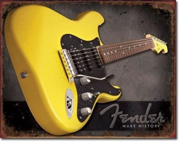 Vintage Replica Tin Metal Sign for Fender Electric Guitar (1764)