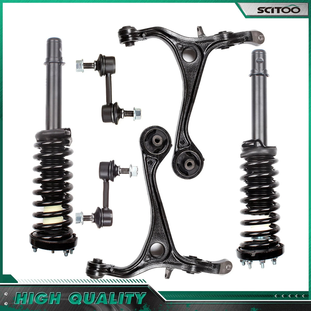Front Struts, Lower Control Arm & Sway Bar Link for Honda Accord/Acura 2.4L (2003–2007)