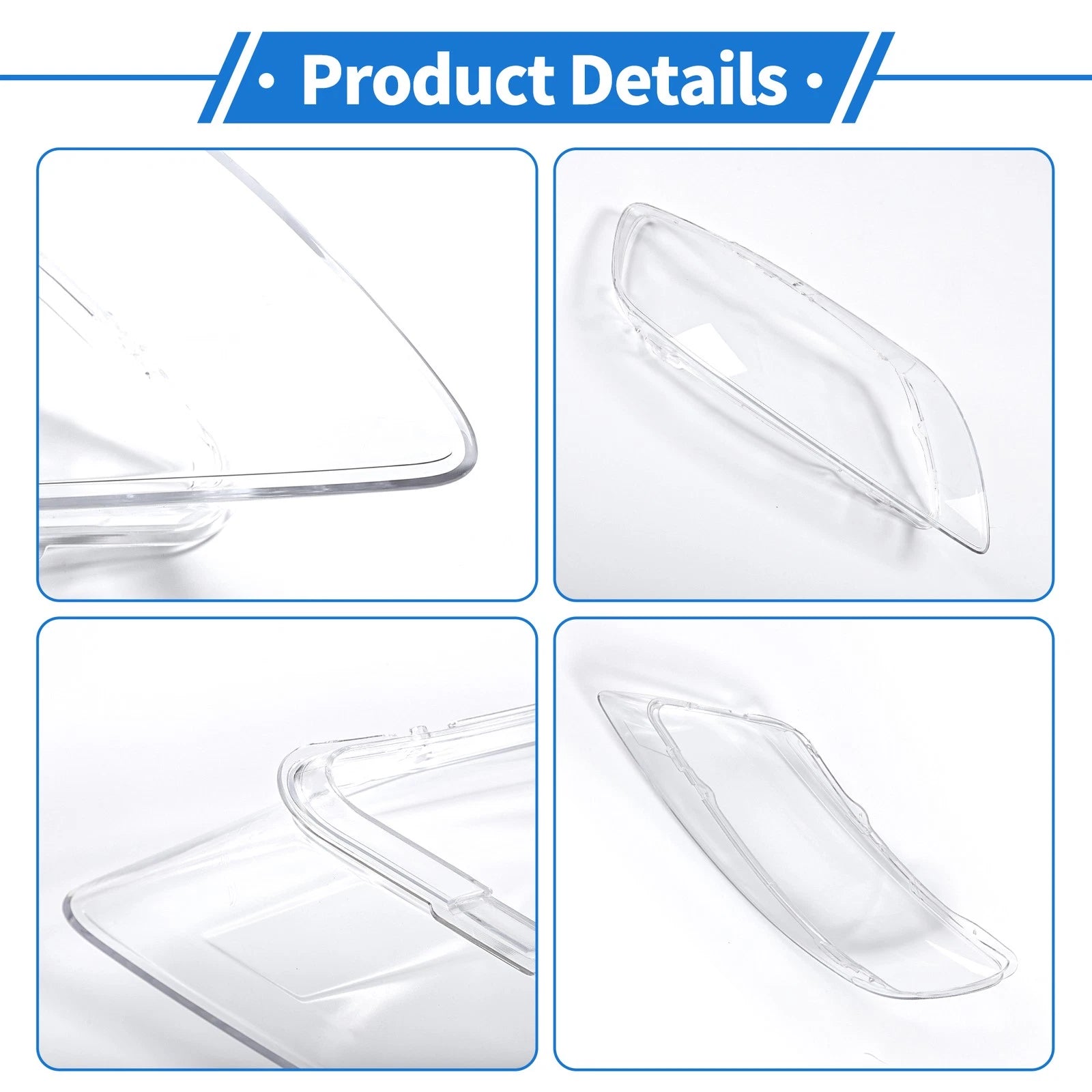 1 Pc Headlight Lens Cover for Audi Q7 (2006–2015) No. 4L0941030 Clear