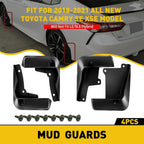 Set of 4 Splash Guards Mud Flaps for Toyota Camry (2018–2022)