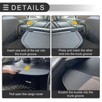 Retractable Cargo Cover for Honda CR-V 2017-2022 Black Carbon Fiber Pattern
