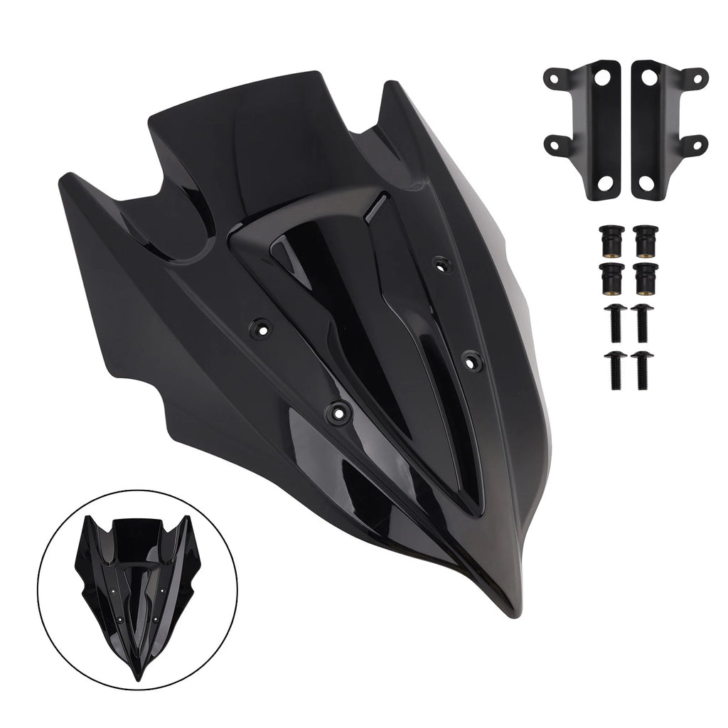 Windshield Windscreen for Kawasaki Z500 (2024–2025) Black