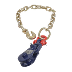 2Pcs 3" Snatch Block with Shackle & Chain for Wrecker Car Carrier