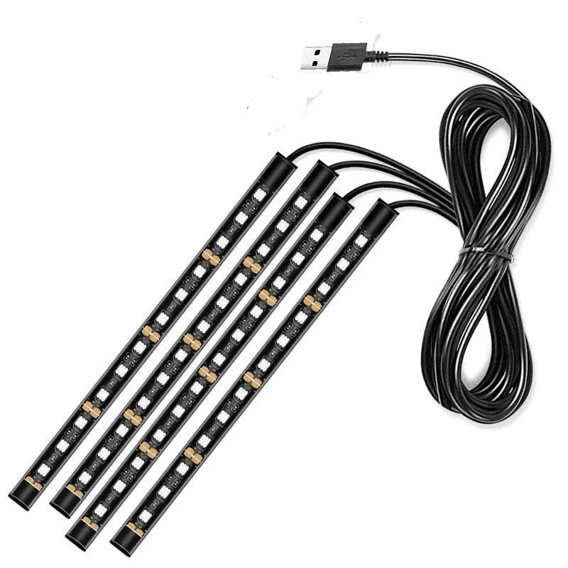 LED Foot Light Strip / USB-Powered / Interior Signal Lamp for Cars