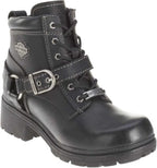 Harley-Davidson Women's Tegan Black Lace-Up Boots Size 9.5 (D84424)