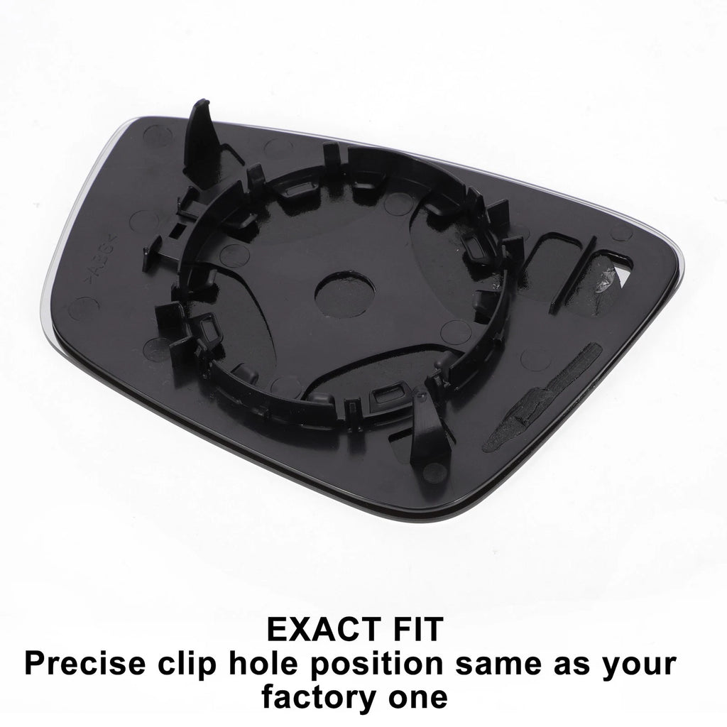 Right White Mirror Glass for Seat MII, Skoda, Volkswagen (Non-heated)