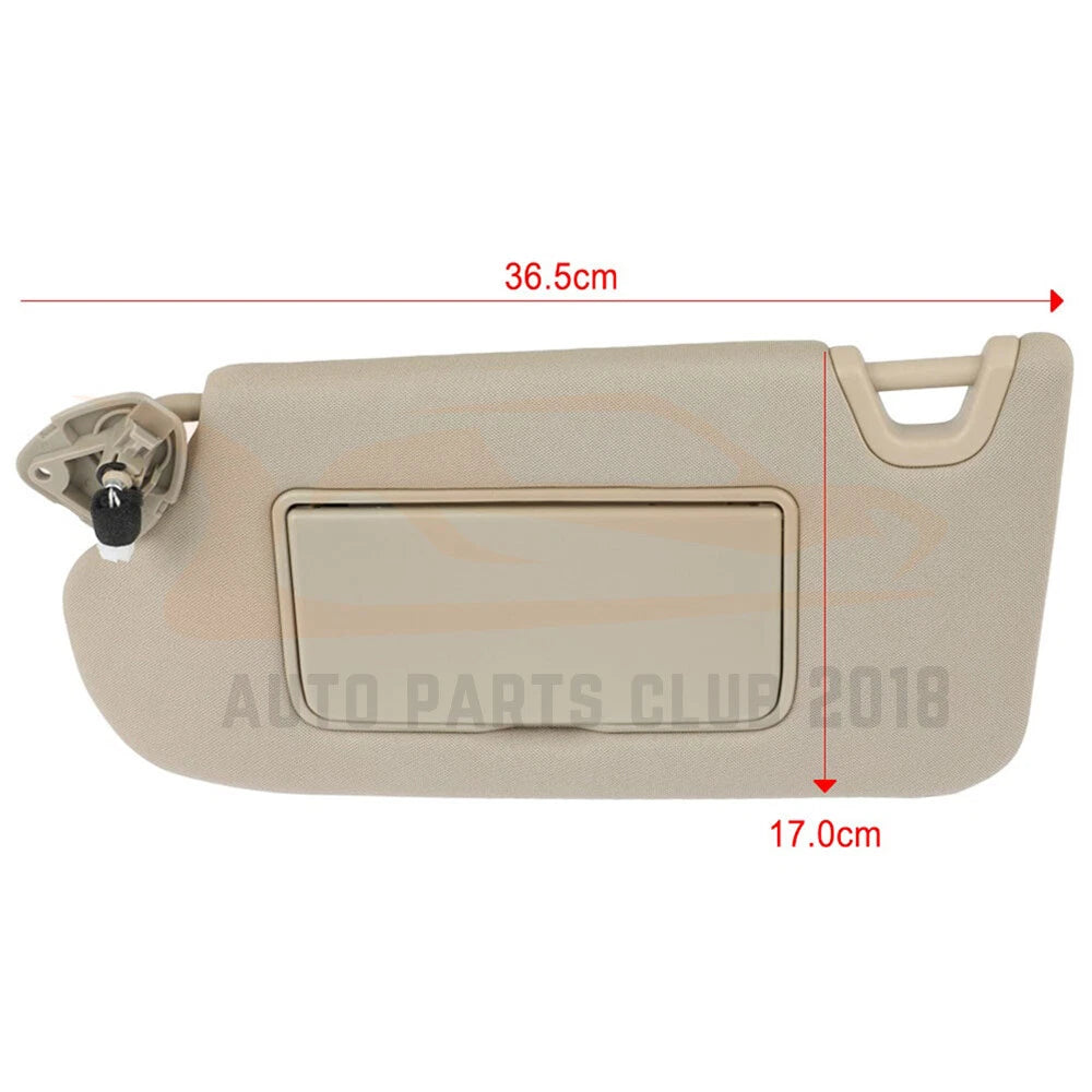 Driver Left Side Sun Visor for Nissan Altima (2013-2018) Gray