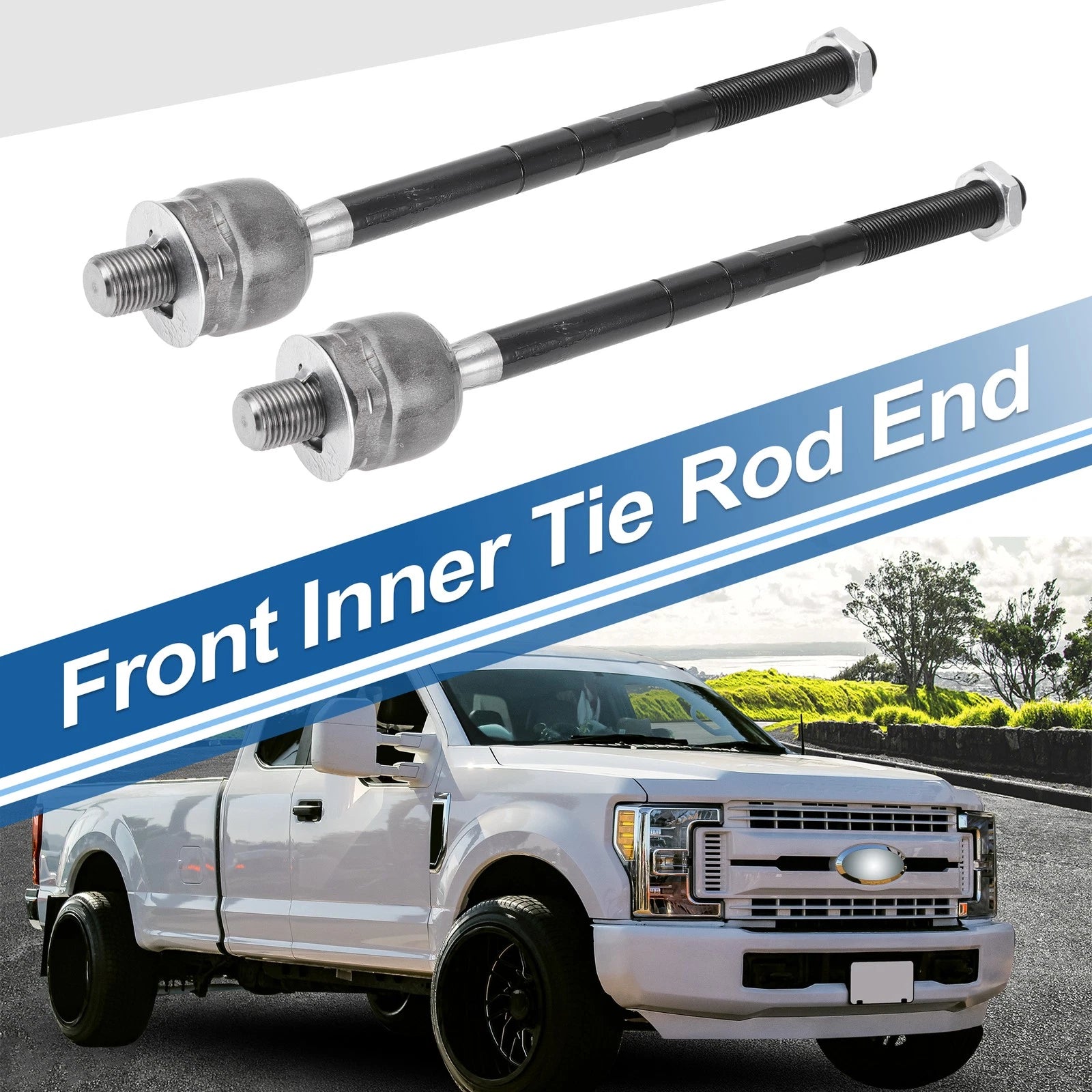 2X Front Inner Tie Rod End Links for Ford Explorer Ranger (1998–2004) EV317