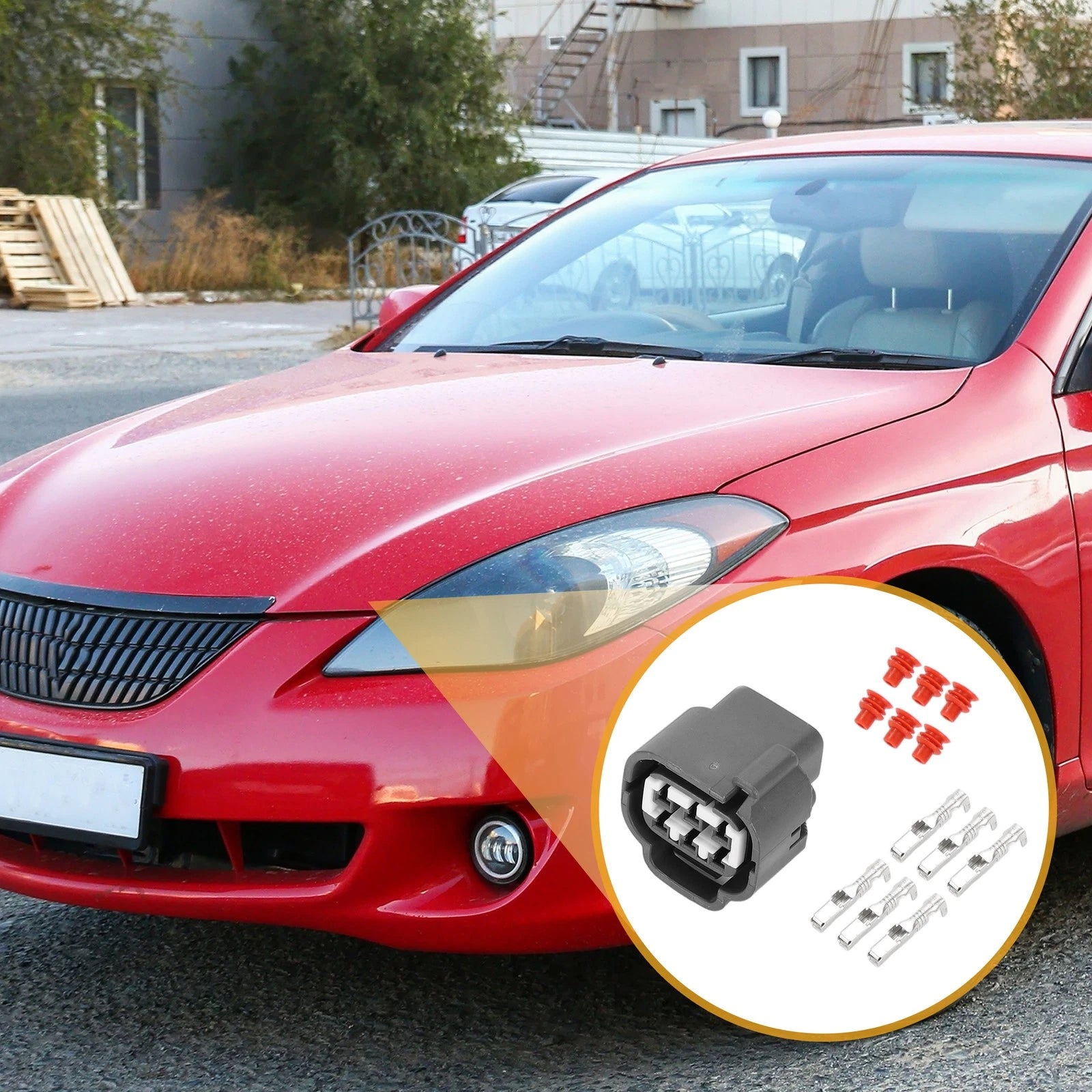 6 Pin Front Headlight Connector Plug for Toyota 
