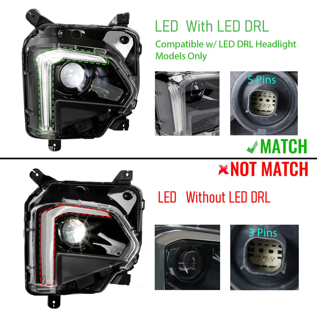 Full LED Headlight for Chevy Traverse (2022–2024) - Projector, LED DRL