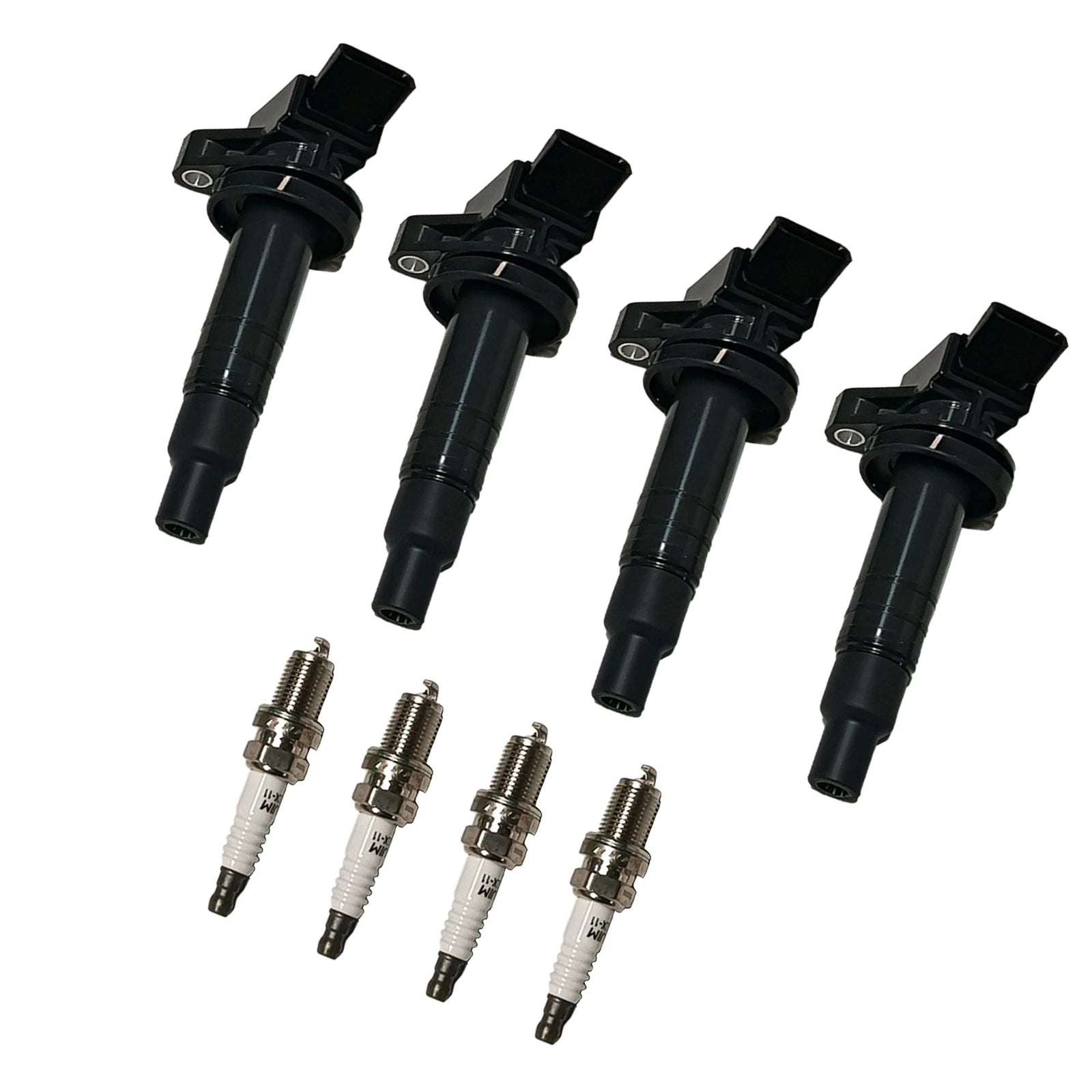 Set of 4 Ignition Coils & Spark Plugs for Toyota Corolla Celica (1998–2008)