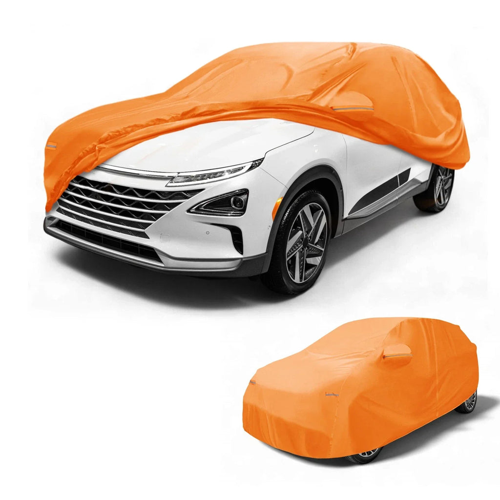 Waterproof All Weather Car Cover for Hyundai Nexo (2019-2023) - Orange 210D-PU