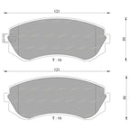 Front Disc Brake Pads Set for Nissan Silvia S14 SR20DE (1994-1996)