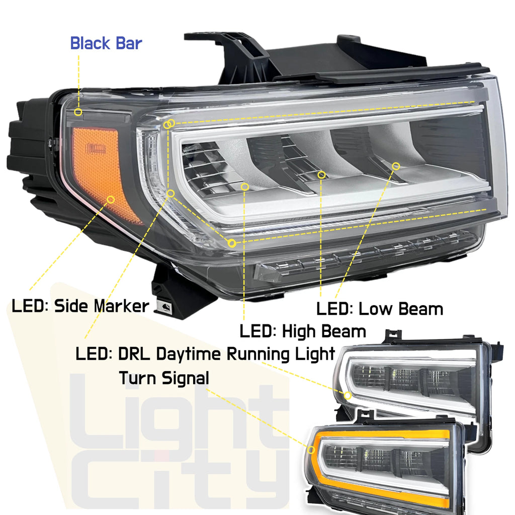 Full LED Headlight Assembly RH for GMC Acadia (2020–2023)