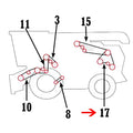 H162727 Chopper Drive Belt for John Deere Combine 9650 (2000–2007)