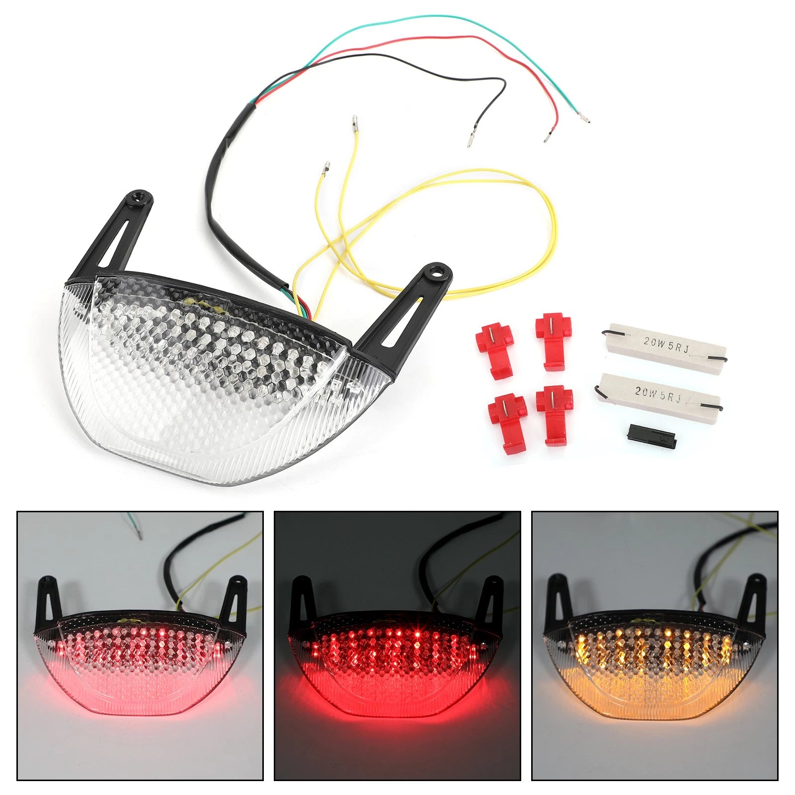 Rear Brake Turn Signals Taillight for Honda CBR 600RR (2007–2012)