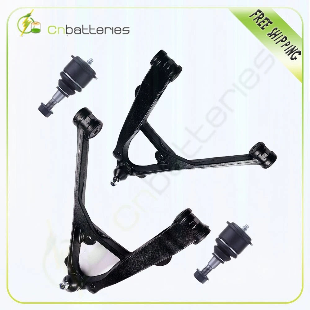 Set of 4 Lower Control Arms & Upper Ball Joints for Cadillac Escalade (2002–2006)