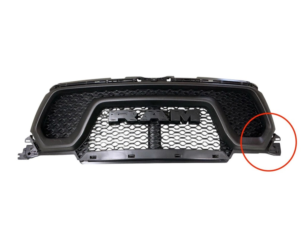 Front Upper Bumper Grille for RAM 1500 REBEL (2019–2024) - Textured