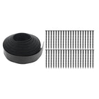 L-shaped Lawn Edging Kit for Garden with Anchoring Spikes